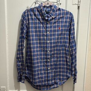 Polo Ralph Lauren Men's Blue, Red and White Shirt Size Small